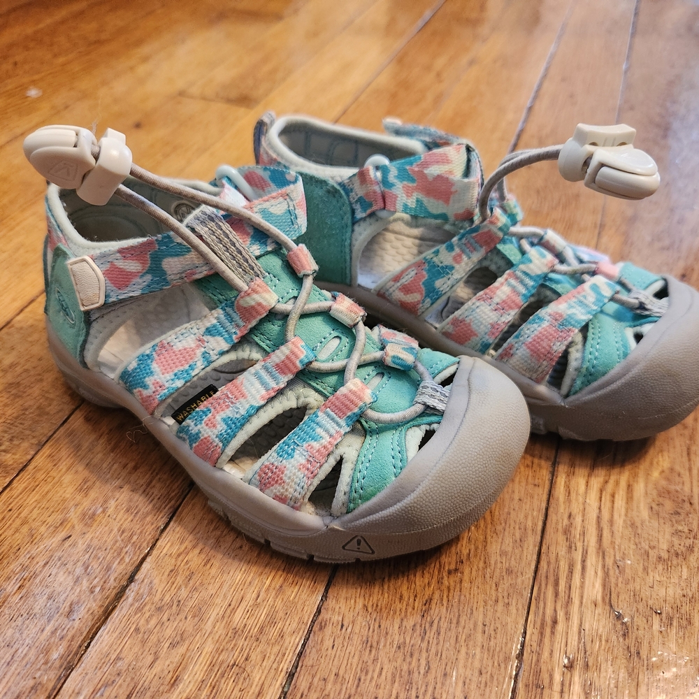 Keen Blue and Pink Sandals with Rugged Sole